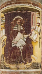St Jerome, av Tommaso da Modena (1326-1379), San Nicolos kyrka, Treviso
