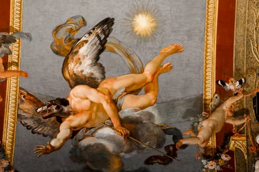 Uranus som Anubis med hundhuvud