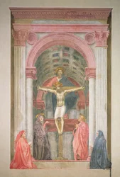 The Trinity, 1427-28 (efter restaurering) (detalj)