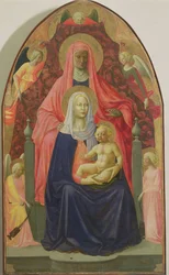 Jungfru och barn med St Anne, 1424 (tempera på panel)