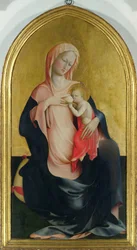 Ödmjukhetens madonna, ca 1410 (tempera på panel)