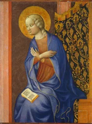 Jungfrun tillkännagav, c. 1430 (tempera på panel)