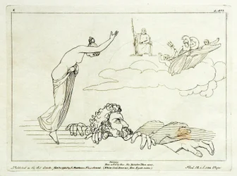 (2) Flaxman Iliaden 1793, graverad 1795, 185 x 251 mm