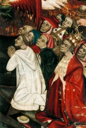 Den sista domen, detalj av altartavlan som kommer från kyrkan San Sebastian av Guimera