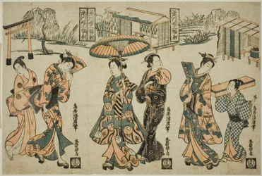 Girls of Fukagawa-a Tri ptych