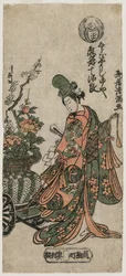 Kametani Jiro Aste Shiroboshi Danse r Oil och c. Air ry 1760-talet.