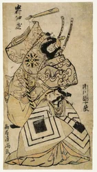 Nakamura Nakazō I och Ichikawa Danjūrō ​​IV. Torii Kiyomitsu I.