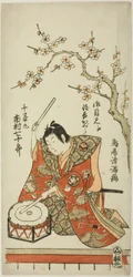 Skådespelaren Ichimura Shichijuro (Uzaemon X) som Senzaimaru