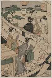 Båtfest på Sumidafloden, 1789.