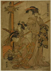 Morning of Iris, från serien "Five Festivals in the Pleasure Quarters (Hanakuruwa gosechi no asobi)"
