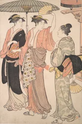Den femte månaden, från serien Tolv månader i Southern Pleasure District Minami j..., 1784.