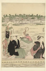 Färja på Sumida floden