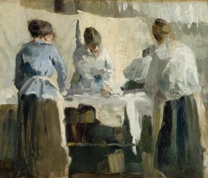 Franska kvinnor stryker, 1889.