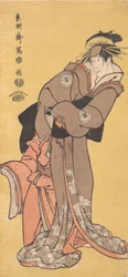 Ac and r Segawa Tomi Saburo Bra som tee skolhand Mr. Toyama plan d Ac och r Ichikawa Kurizo As Higashi. . . 1794-95.