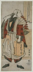 Skådespelaren Matsumoto Koshiro IV som båtsmannen Minagawa Shin