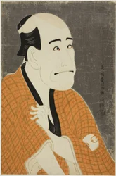 Skådespelaren Arashi Ryuzo II som Ishibe no Kinkichi, långivaren