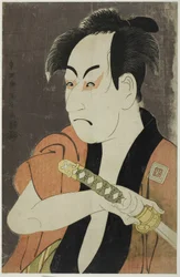 Skådespelaren Ichikawa Omezo som tjänaren Ippei, 1794