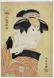 Yamatoya Tojaku (Skådespelaren Iwai Hanshiro IV som Otoma, dotter till Ohina från Inamuragasaki i Kamakura) (Yondai-me Iwai Hanshiro no Kamakura Inamuragasaki no Ohina musume Otoma)