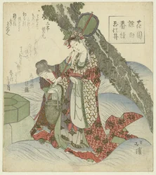 Smyckesfontänen Tama no i (titel på objekt) En serie Nô-låtar för Hanazono Poetry Society (serietitel) Hanazono yôkyoku bantsuzuki (serietitel på objekt)