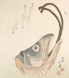 Chef för en lax, ca. 1820.