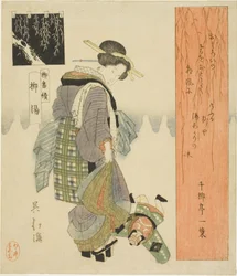 Willow Bath (Yanagiyu), från serien "A Series of Willows (Yanagi bantsuzuki)"