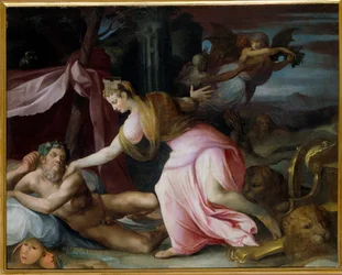 Cybelle Awakening Morphee-målning av All Saints Dubreuil (1561-1602)