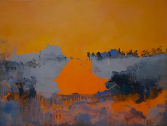 Tangerine Dreamscape 1, 2024 (olja på duk)