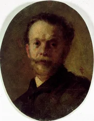 Mon ami Roberti "Målning av Tranquillo Cremona