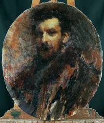 Porträtt av Cletto Arrighi, pseudonym för Carlo Righetti (Milano