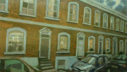 En plats att bo på L5, 2013 (olja på plywood)
