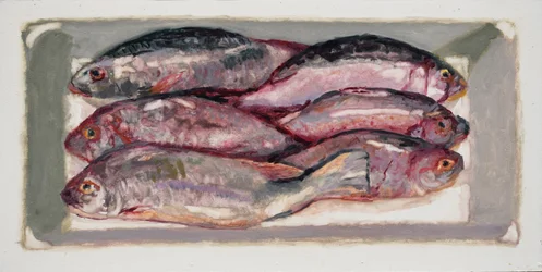 Fisklåda 1 (Billingsgate, London), 2016 (olja på pannå)