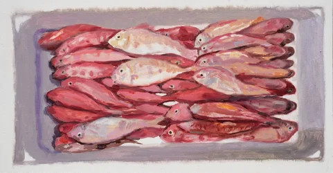 Fisklåda 4 (Billingsgate, London), 2016 (olja på pannå)