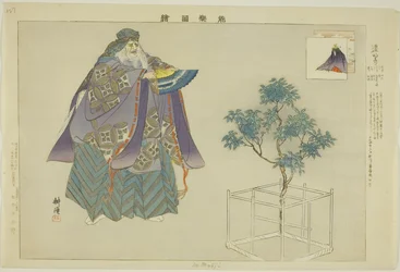 Domyoji, från serien "Pictures of No Performances (Nogaku Zue)"