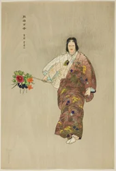 Hibari-yama, från serien "One Hundred No Dramas (Nogaku hyakuban)"