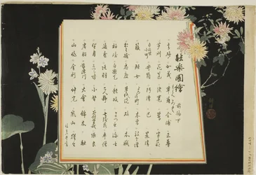 Indexsida, utskrifter .51-.100 (Vol.1), från serien "Pictures of No Performances (Nogaku Zue)"