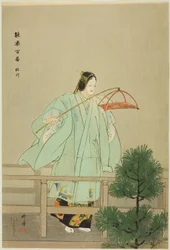 Sakuragawa, från serien "One Hundred No Dramas (Nogaku hyakuban)"