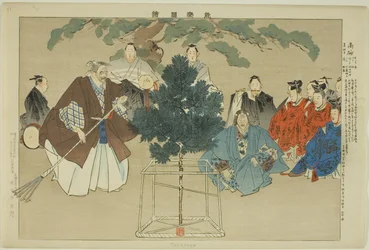 Takasago, från serien "Pictures of No Performances (Nogaku Zue)"