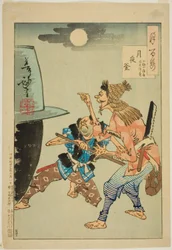 A Cauldron on a Moonlit Night (Tsukiyo no kama), från serien "One Hundred Aspects of the Moon (Tsuki hyakushi)"