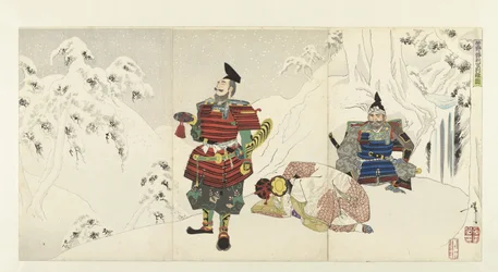 Yoshino Yoshitsune En Shizuka Gozen de Yoshinobergen, 1892