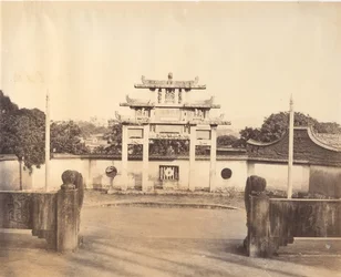 Triumfbåge, Foochow, ca. 1869.