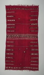 Kvinnans ceremoniella mantel (baqnouq), tidigt 1900-tal (ull och bomull)