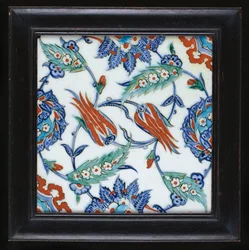 En Iznik keramikbricka, c.1580