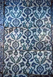 Panel av osmanska plattor (keramik)