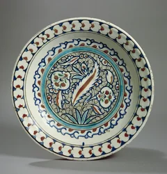 Stenpastaplatta, Iznik, Turkiet (keramik)