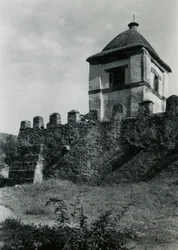 Sidotornet på kyrkan Our Lady Mary of Zion, Axum, Etiopien, fotografi av Ugo Monneret de Villard