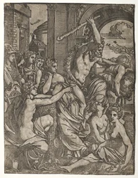 Herkules driver avundsjuka från musernas tempel, 1522-24.