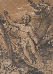 Den unge Johannes Döparen i öknen, ca. 1520-27.