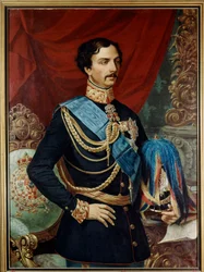 Karl av Bourbon Parma (1799 -1883), hertig av Parma - Karl III av Bourbon (1823 - 1854) 1800-talet (olja på duk)
