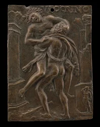 Hercules och Antaeus, tidigt 1500-tal.