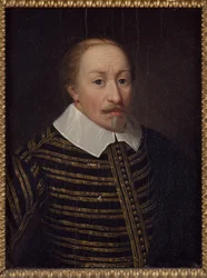 Charles IX roi de Suede - Porträtt av kung Karl IX av Sverige (1550-1611), av Pasch, Ulrika Fredrika (1735-1796). Olja på trä. Mått: 21x15 cm. Nationalmuseum Stockholm
